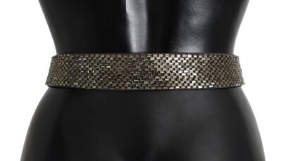 Dolce & Gabbana - Embellished Sequined Wide Waist Belt