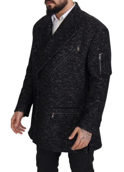 Dolce & Gabbana - Sleek Patterned Wool Double Breasted Jacket