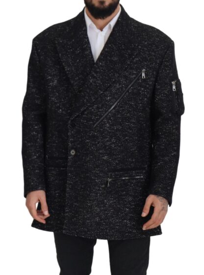 Dolce & Gabbana - Sleek Patterned Wool Double Breasted Jacket