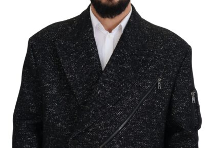 Dolce & Gabbana - Sleek Patterned Wool Double Breasted Jacket