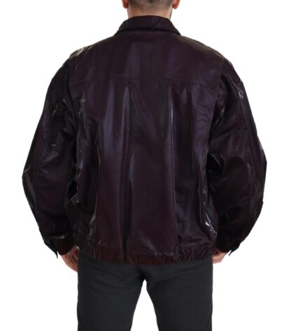 Dolce & Gabbana - Elegant Bordeaux Collared Jacket