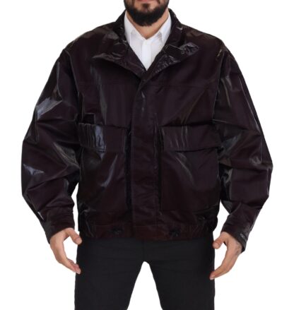 Dolce & Gabbana - Elegant Bordeaux Collared Jacket