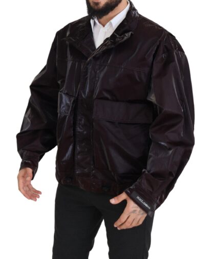 Dolce & Gabbana - Elegant Bordeaux Collared Jacket