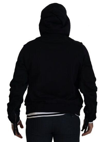 Dolce & Gabbana - Elegant Black Bomber Jacket with Hood