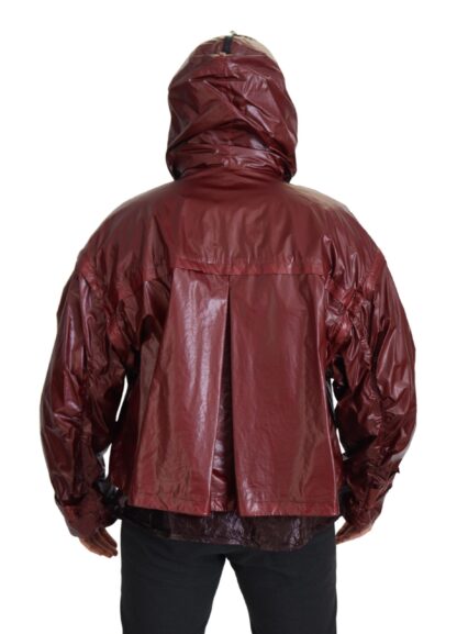 Dolce & Gabbana - Elegant Bordeaux Full Zip Hooded Jacket