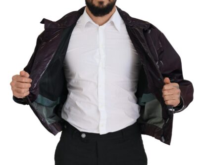 Dolce & Gabbana - Elegant Purple Biker Jacket