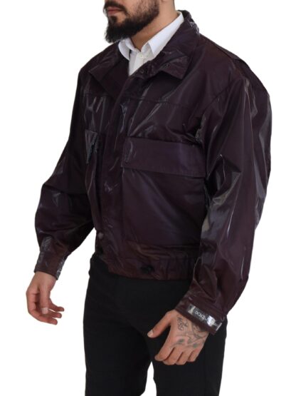 Dolce & Gabbana - Elegant Purple Biker Jacket