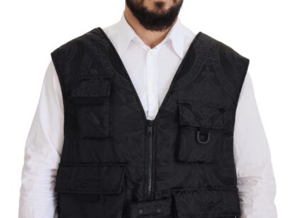 Dolce & Gabbana - Elegant Sleeveless Vest Jacket in Black