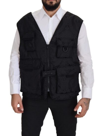 Dolce & Gabbana - Elegant Sleeveless Vest Jacket in Black