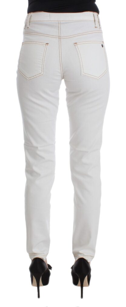 Cavalli - Chic White Slim Fit Denim