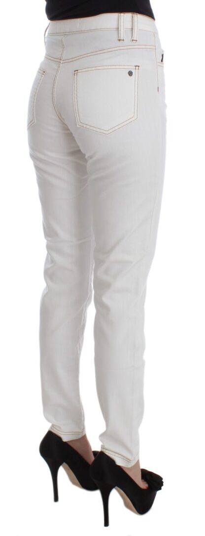 Cavalli - Chic White Slim Fit Denim