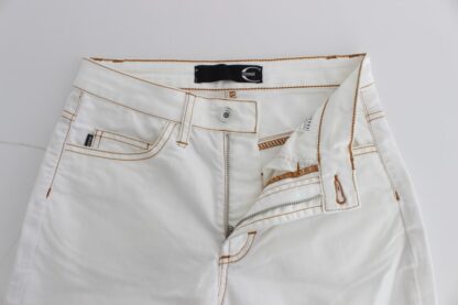 Cavalli - Chic White Slim Fit Denim