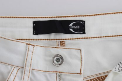 Cavalli - Chic White Slim Fit Denim