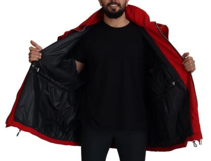 Dolce & Gabbana - Sleek Red Lightweight Windbreaker Jacket