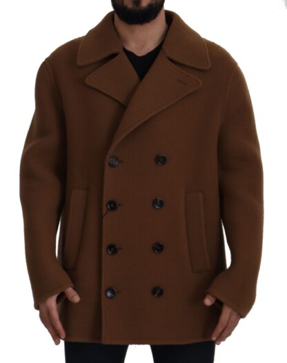 Dolce & Gabbana - Elegant Double Breasted Brown Jacket