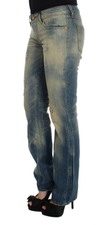 Cavalli - Elegant Slim Bootcut Blue Jeans