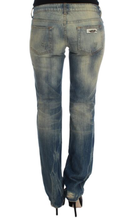 Cavalli - Elegant Slim Bootcut Blue Jeans