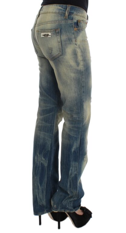 Cavalli - Elegant Slim Bootcut Blue Jeans