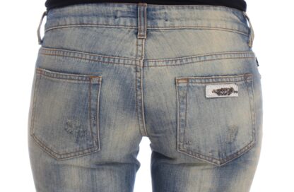 Cavalli - Elegant Slim Bootcut Blue Jeans