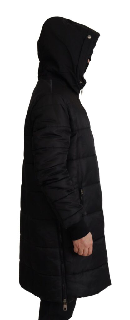 Dolce & Gabbana - Elegant Black Hooded Parka Winter Jacket