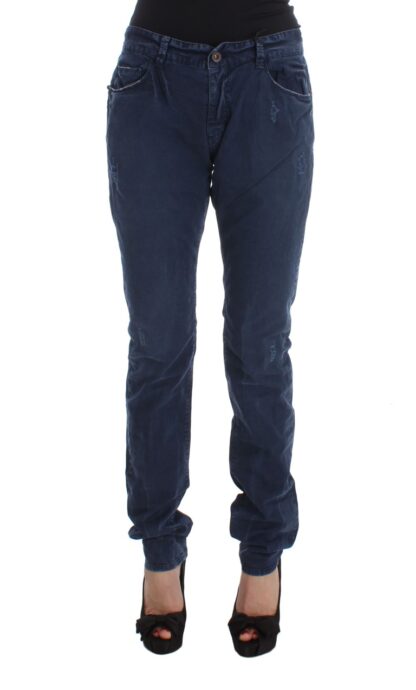 Costume National - Chic Regular Fit Blue Denim Jeans