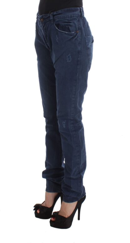 Costume National - Chic Regular Fit Blue Denim Jeans