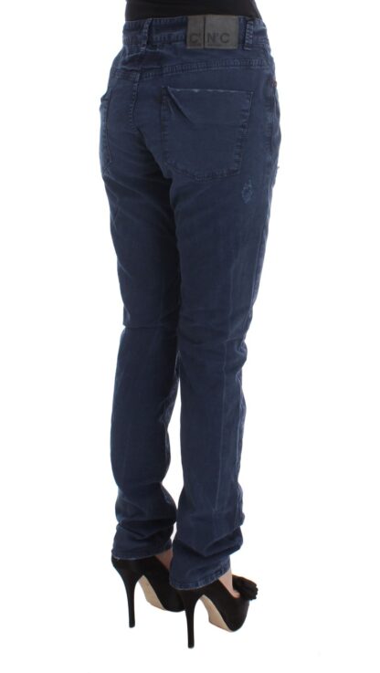 Costume National - Chic Regular Fit Blue Denim Jeans