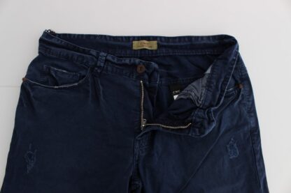 Costume National - Chic Regular Fit Blue Denim Jeans