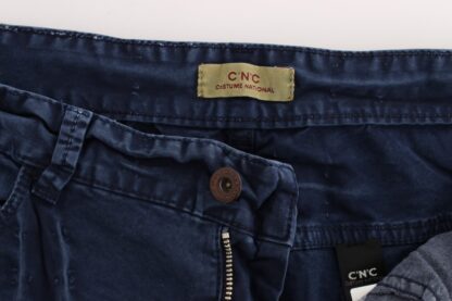 Costume National - Chic Regular Fit Blue Denim Jeans