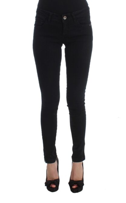 Costume National - Sleek Black Slim Fit Designer Jeans