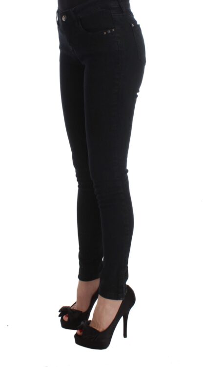 Costume National - Sleek Black Slim Fit Designer Jeans