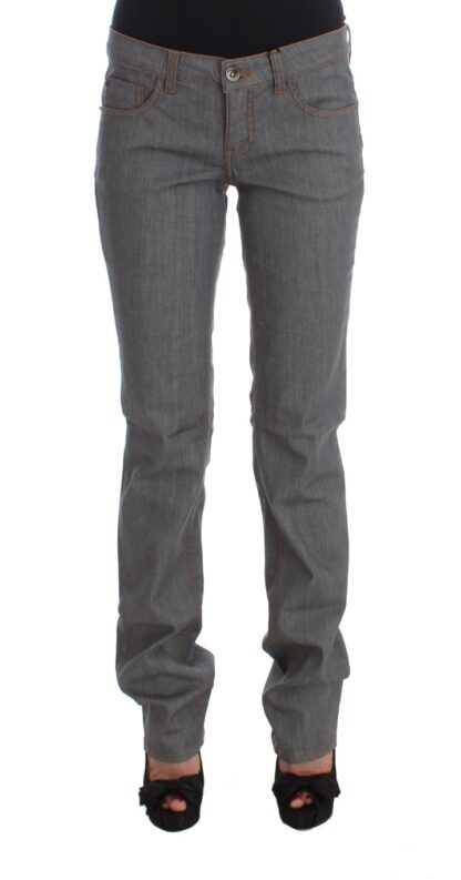 Costume National - Elegant Gray Regular Fit Jeans