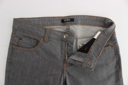 Costume National - Elegant Gray Regular Fit Jeans