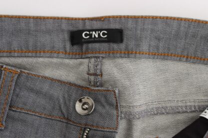 Costume National - Elegant Gray Regular Fit Jeans