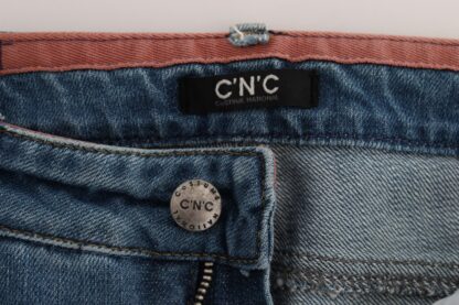 Costume National - Chic Slim Fit Blue Jeans for the Modern Woman