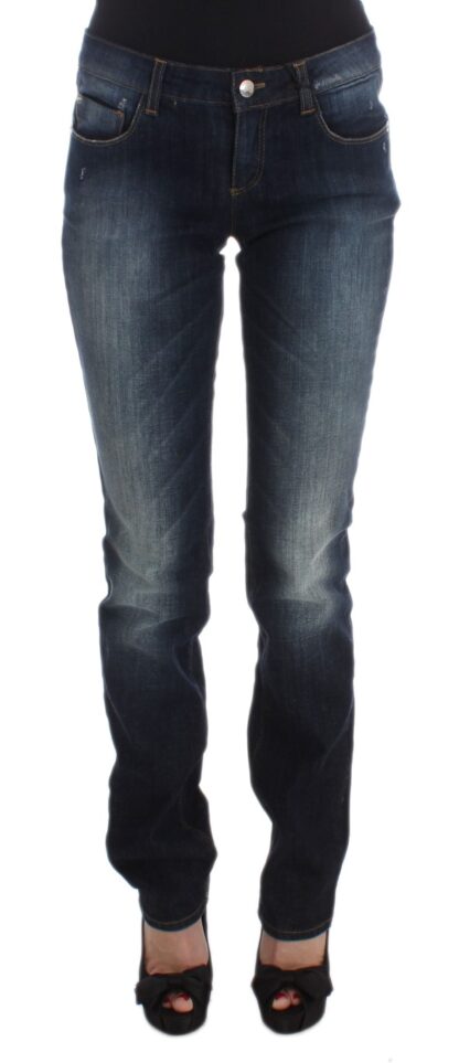 Costume National - Sleek Slim Fit Blue Designer Jeans