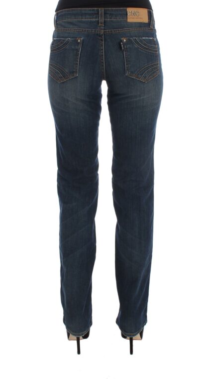 Costume National - Chic Blue Regular Fit Designer Jeans