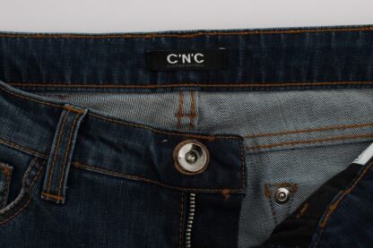 Costume National - Chic Blue Regular Fit Designer Jeans