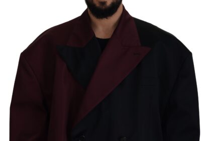 Dolce & Gabbana - Elegant Bordeaux Double-Breasted Jacket