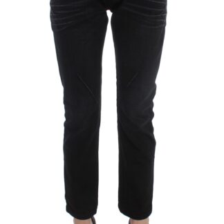 Costume National - Elegant Boyfriend Fit Blue Cotton Jeans