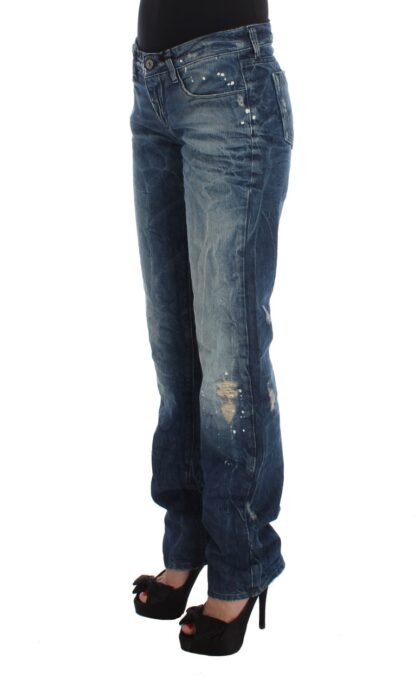 Costume National - Chic Blue Regular Fit Denim