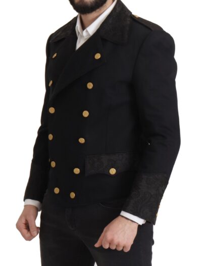 Dolce & Gabbana - Elegant Black Double Breasted Jacket