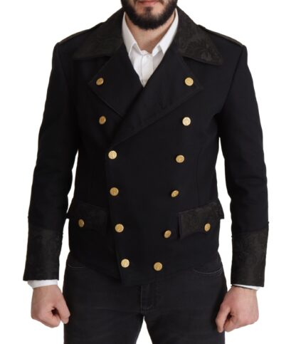 Dolce & Gabbana - Elegant Black Double Breasted Jacket