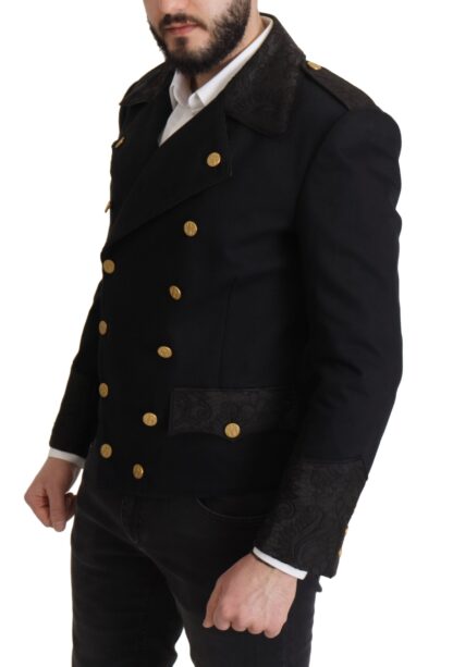 Dolce & Gabbana - Elegant Black Double Breasted Jacket