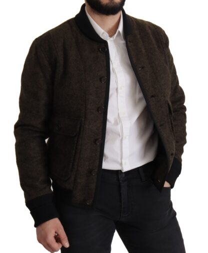 Dolce & Gabbana - Elegant Alpaca Blend Bomber Jacket