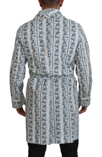 Dolce & Gabbana - Elegant Floral Cotton Jacket Robe