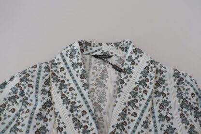 Dolce & Gabbana - Elegant Floral Cotton Jacket Robe