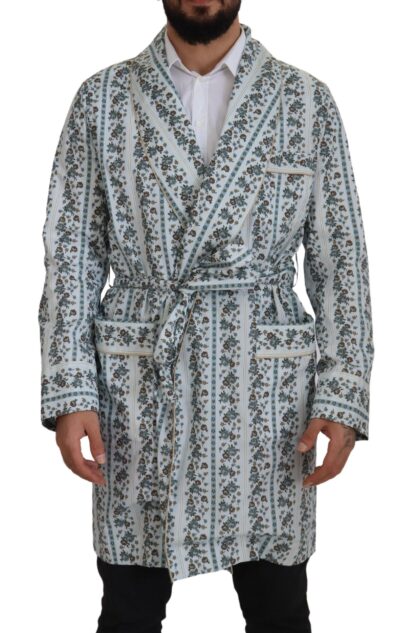 Dolce & Gabbana - Elegant Floral Cotton Jacket Robe