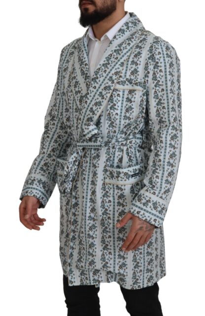 Dolce & Gabbana - Elegant Floral Cotton Jacket Robe