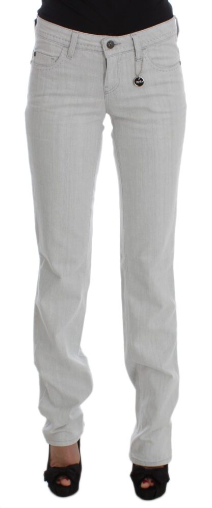 Costume National - Chic Gray Slim Fit Designer Jeans